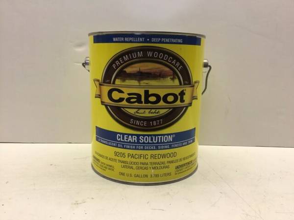 Clear Solution Stain 9205 Cabot Pacific Redwood or 3005 Oil - Wanted